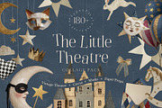 The Little Theatre Collage Pack 180+, an Object Graphic by Design Alchemy Studio (Thumbnail 1 of 14)
