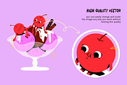 Juicy Love: fun vector illustrations, a Decorative Illustration by marmarina (Thumbnail 3 of 10)