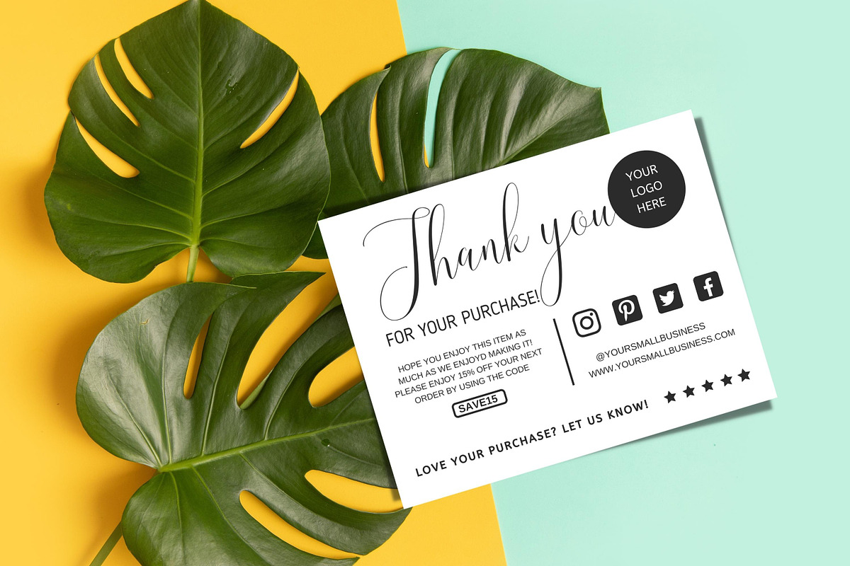 Thank You Card For Small Business, a Flyer Template by Oskar Wantopi (Photo 2 of 6)