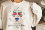 Retro Christmas Hand-drawn PNG, a Graphic by GlitterCraft (Thumbnail 40 of 101)