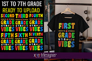 Back to School 1st - 7th Grade Vibes, an Education Illustration by XPERTDESIGNER (Thumbnail 1 of 3)