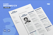 Clean Resume/Cv Template Volume 3, a Resume Template by TheResumeCreator (Thumbnail 1 of 6)
