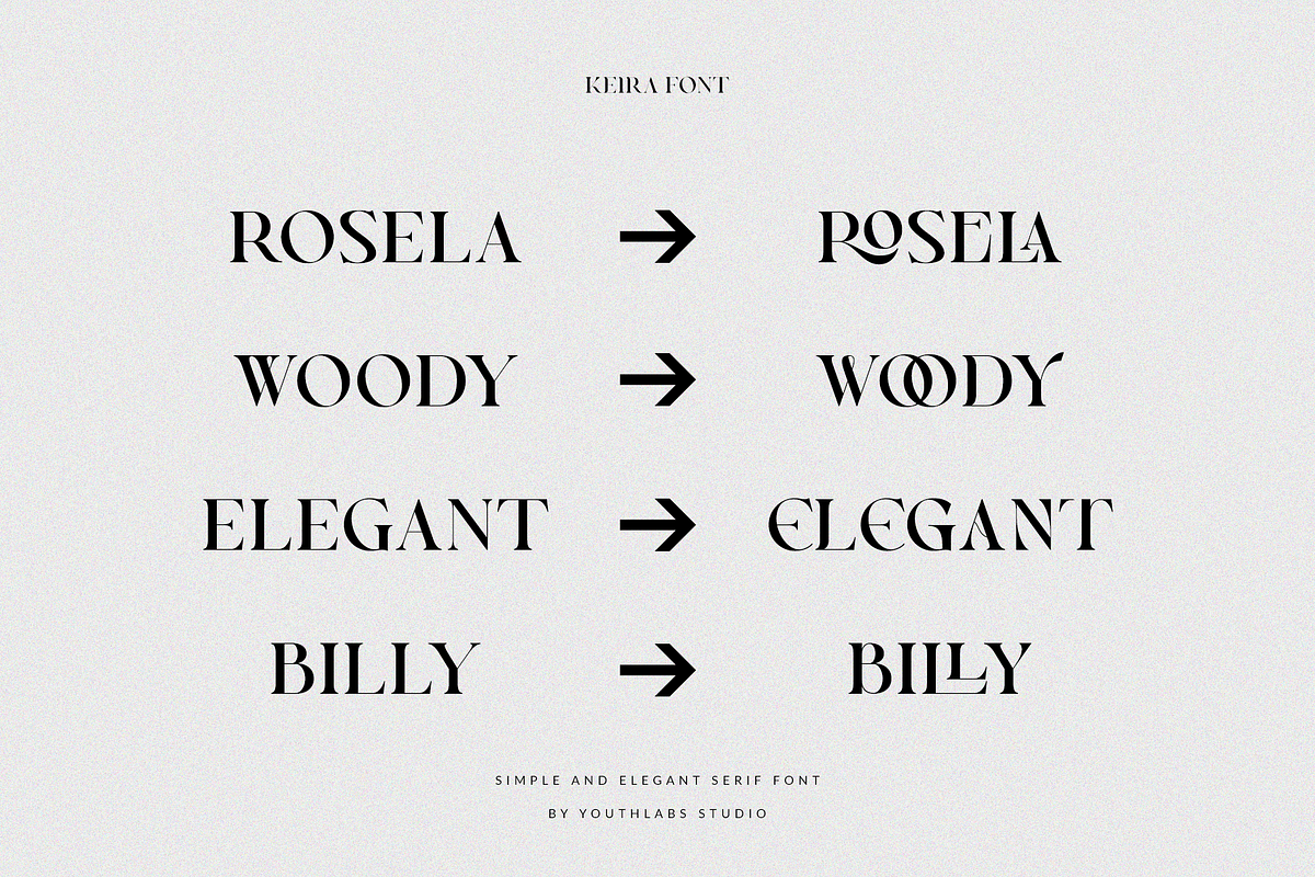 Keira Serif | Simple Elegant Font, a Serif Font by Youthlabs Studio (Photo 16 of 20)