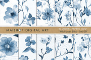 Wildflower Bliss Patterns Set 09, a Pattern Graphic by Maishop (Thumbnail 1 of 3)