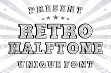 Retro Halftone – Vintage Font