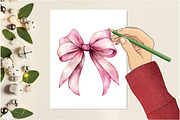 Girly Pastel Bows Clipart, an Illustration by Design Market (Thumbnail 5 of 5)