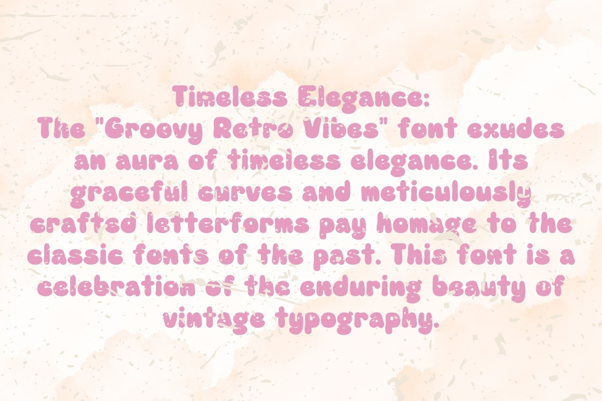 Groovy Retro Vibes - Handwritten, a Handwritten Font by Charmingbear59.design (Photo 3 of 5)