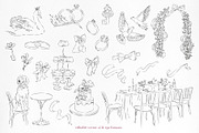 Rooted Romance. Wedding Line Art Kit, an Object Graphic by Mio Buono (Thumbnail 6 of 16)