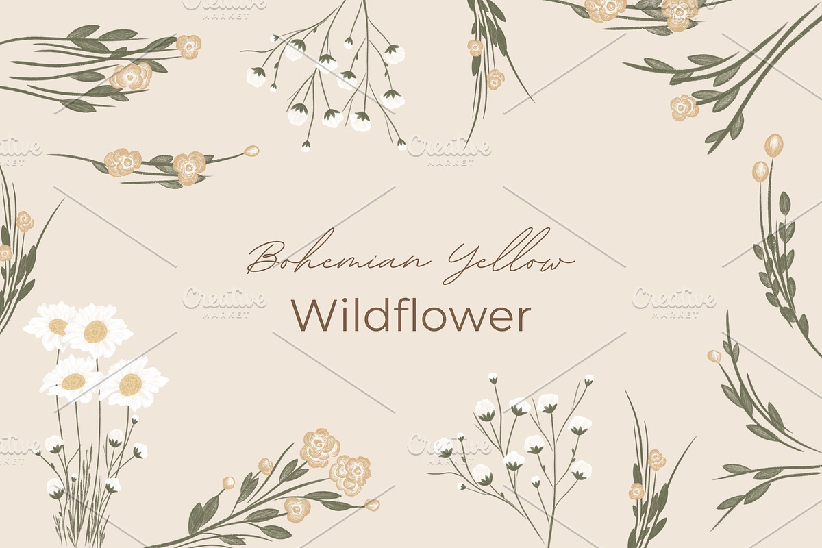 Yellow Bohemian Wildflower, an Illustration by ryelart.design (Photo 1 of 4)