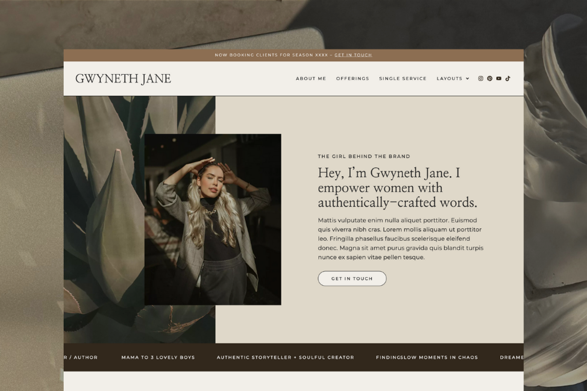 Gwyneth WordPress Theme, a WordPress Template by Pix & Hue (Photo 2 of 6)