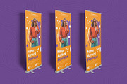 Fashion Purplerange Roll Up Banner, a Print Template by Esensifiksi.studio (Thumbnail 2 of 2)