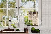 DAKOTA| Cottage Kitchen Mockup Set, a Household Mockup by SoleilHomeMockups (Thumbnail 3 of 12)
