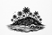 50 Tropical Palm Island Silhouette, an Empty State Illustration by Amazin_art (Thumbnail 21 of 41)