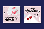 Valentine Social Media Post Template, a Social Media Template by MightyDesign (Thumbnail 4 of 8)