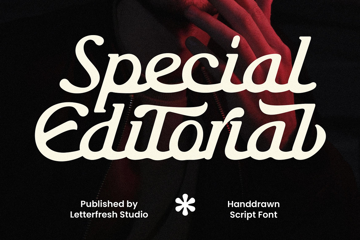 Special Editorial, a Script Font by Letter Fresh (Photo 1 of 13)