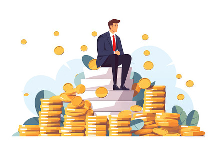 Profit the amount of money cartoon, a Business Photo by Aimagenarium@gmail.com