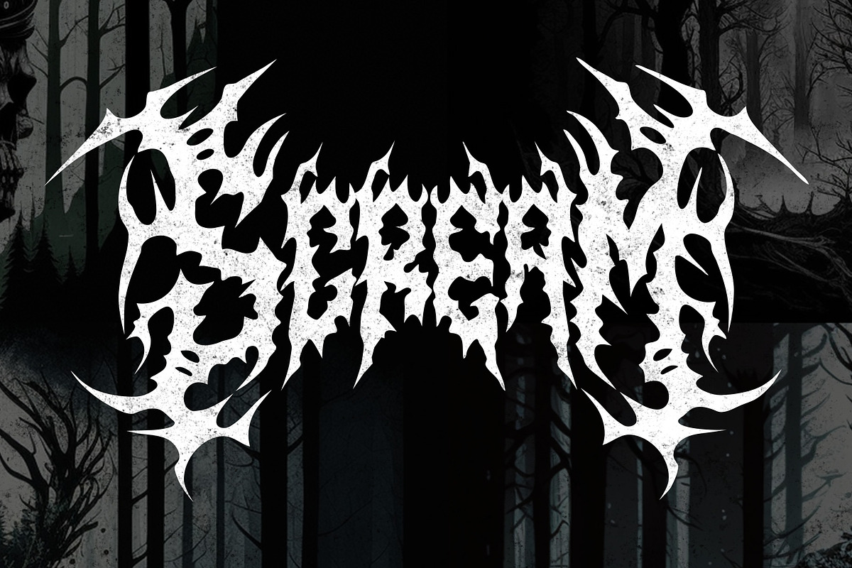 AZAROX DEATH METAL FONT, a Blackletter Font by Fonday Studio (Photo 4 of 9)