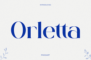 Orletta, a Font by Pinisi ART