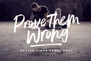 Better Times Brush Font, a Script Font by Sam Parrett (Thumbnail 8 of 9)