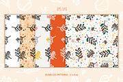Autumn Floral Patterns & Cliparts, a Pattern Graphic by AllNikArt (Thumbnail 4 of 5)