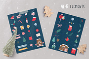 Cute Penguin Clipart & Winter Cards, an Animal Illustration by danceyourlife (Thumbnail 7 of 12)