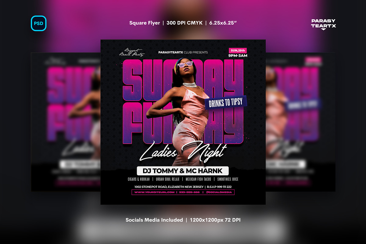 Night Club Flyer, a Flyer Template by iDoodle Studio