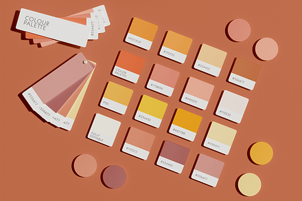 Color Guide Mockup, an Advertising Mockup by Xtrahive