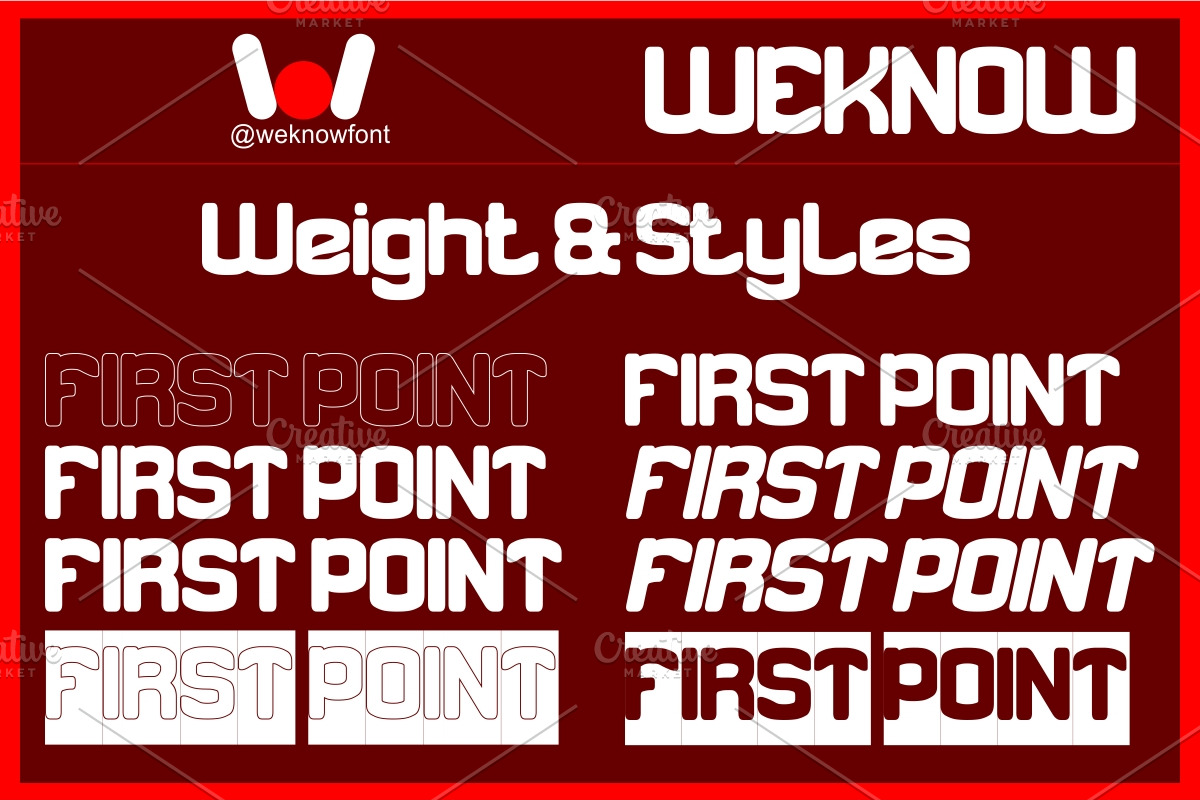 First Point font, a Sans Serif Font by weknow (Photo 7 of 8)