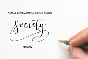 Society Calligraphy Modern