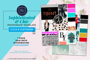 Photoshop Mood Board Template/