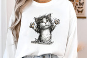 Whimsical Summer Cats Clipart, an Illustration by SinaCreation (Thumbnail 2 of 7)