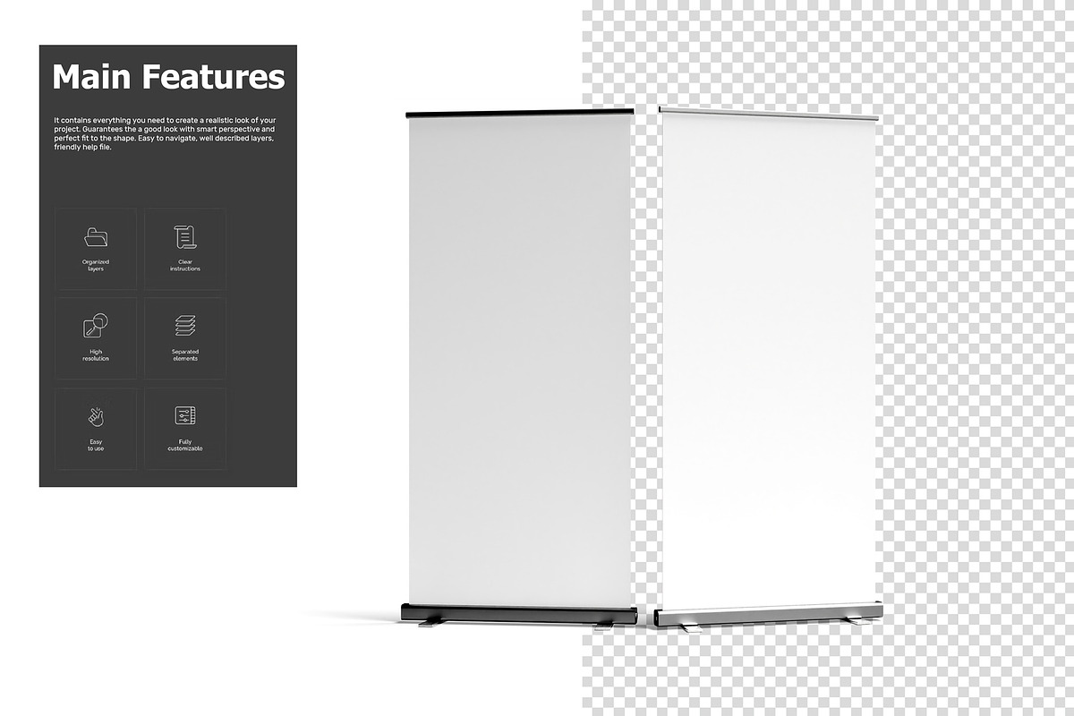 Roll-Up Banner Mockup, a Product Mockup by Sweetdady (Photo 5 of 5)