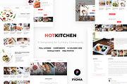 HotKitchen: UI/UX Culinary Templates, a Websites & App Template by FreshPixels (Thumbnail 1 of 7)
