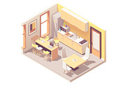 Vector isometric office interiors, a Work Illustration by tele52 (Thumbnail 17 of 17)