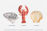Coastal Watercolor Illustrations, an Illustration by Jeanette Pidi Design (Thumbnail 2 of 5)
