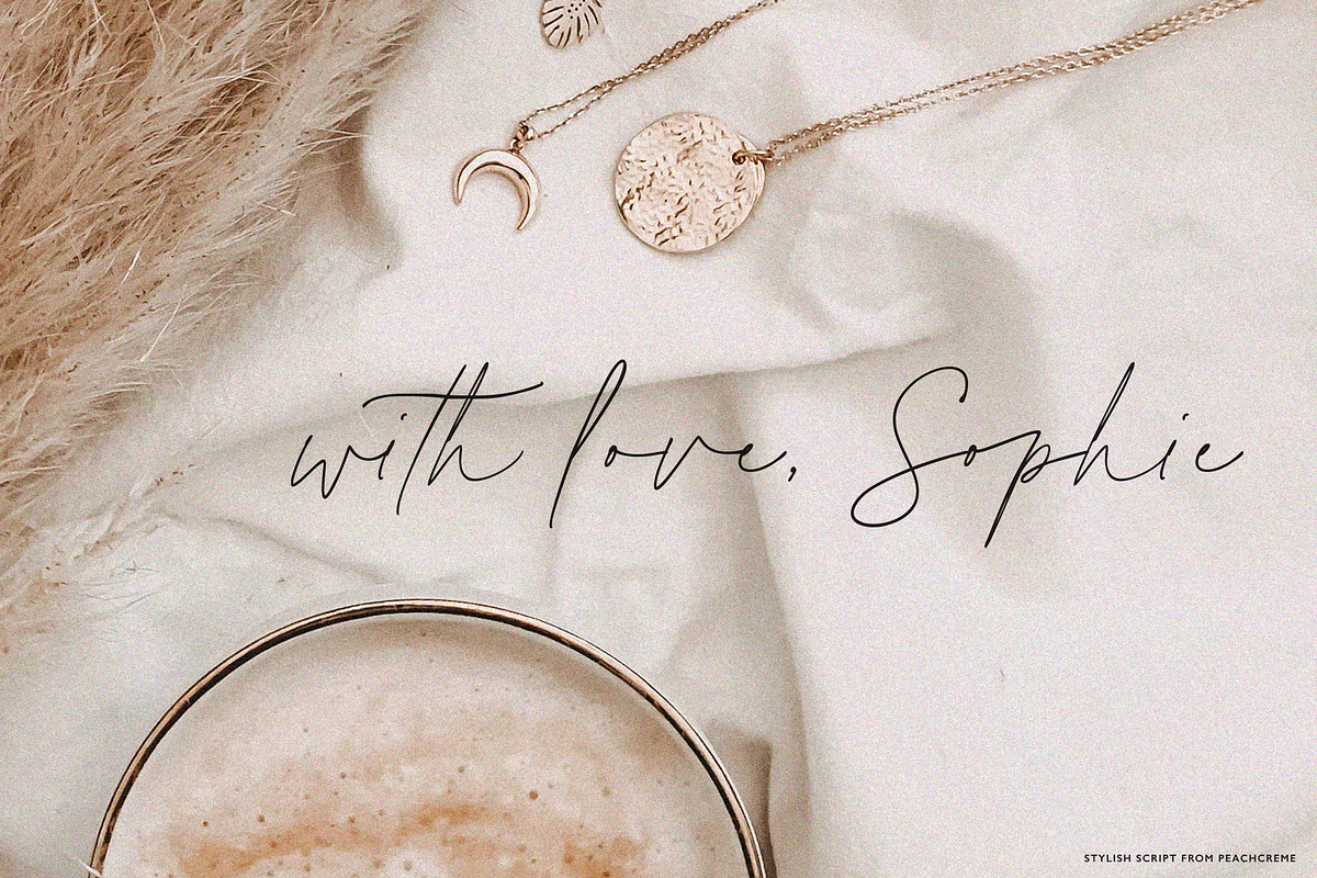 August Roma // Script Font, a Handwritten Font by PeachCreme (Photo 7 of 10)