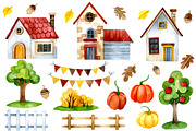 Cozy autumn. Watercolor collection, a Seasonal Illustration by made by Tanya (Thumbnail 2 of 7)