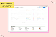 Cute Notion Weekly Agenda, an App Template by Marinastu (Thumbnail 4 of 4)