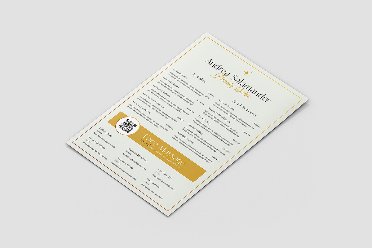 Esthetician Flyer Canva Template, a Flyer Template by artbart (Photo 7 of 12)