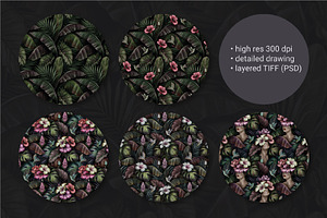 Tropical Vintage Patterns Set