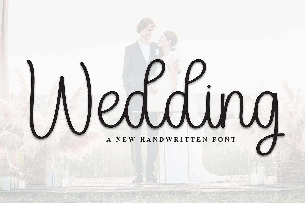 Wedding | Script Font, a Handwritten Font by Scratchones (Photo 1 of 8)