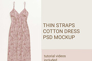 Thin Straps Cotton dress mockup, a Shirt Mockup by jenartstudio (Thumbnail 3 of 4)