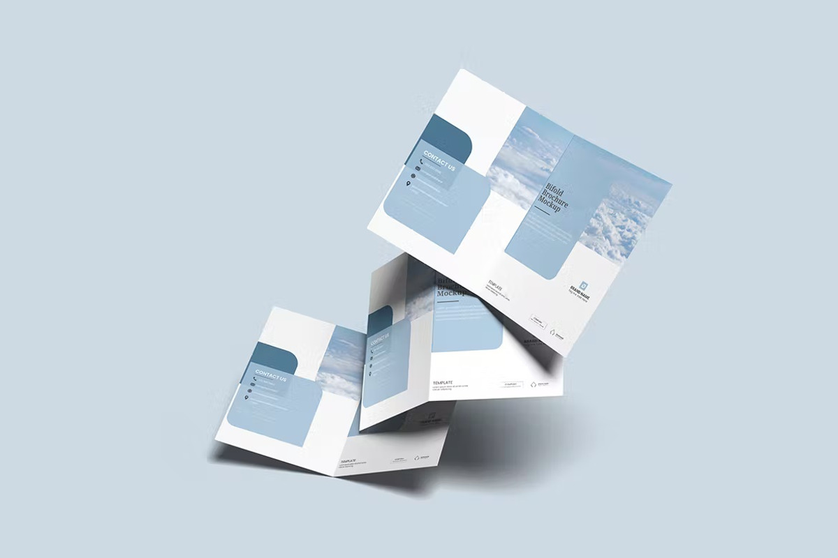 Clean Floating Bifold Mockup, a Brochure Template by FDR Studio (Photo 2 of 5)