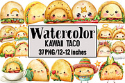Kawaii Taco, an Illustration by Design Market (Thumbnail 1 of 3)