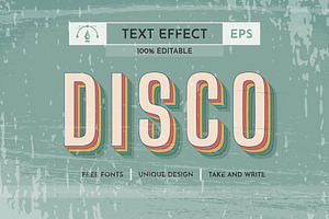 5 Music 80s Editable Text Effects