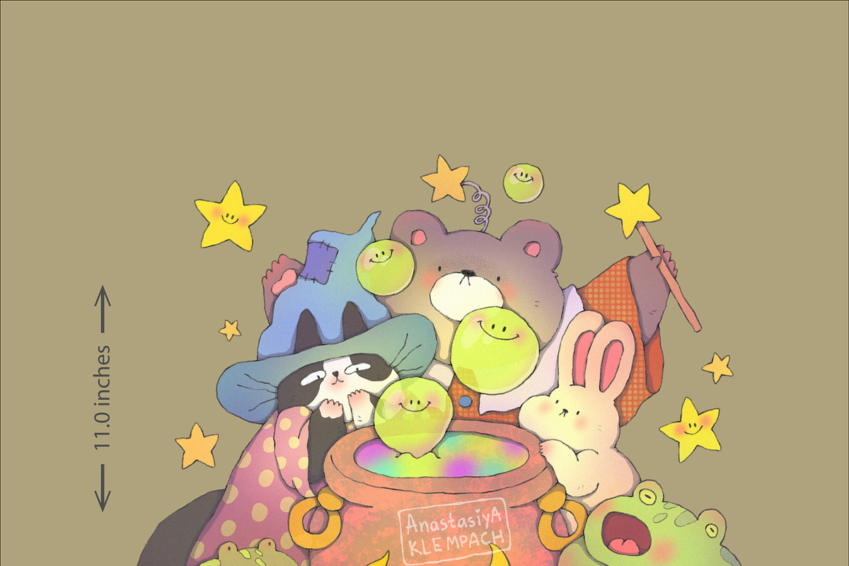 Good Mood Potion, an Animal Illustration by Anastasiya Klempach (Photo 4 of 9)