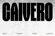 Caivero – Super Condensed Bold Sans, a Sans Serif Font by Typia Nesia (Thumbnail 1 of 11)