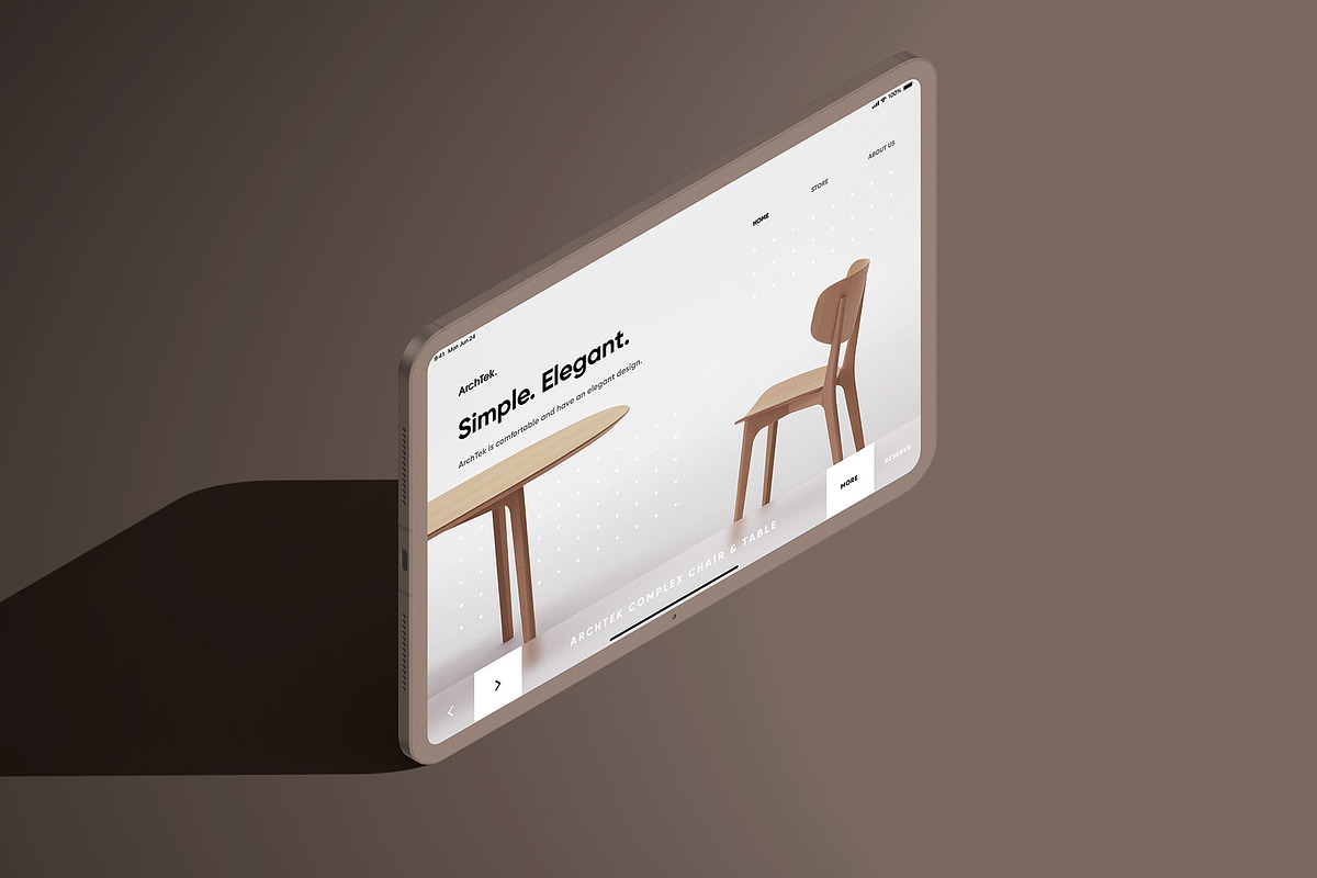 iPad Pro 11 - 21 Clay Mockups, an iPad Mockup by Asylab (Photo 40 of 56)