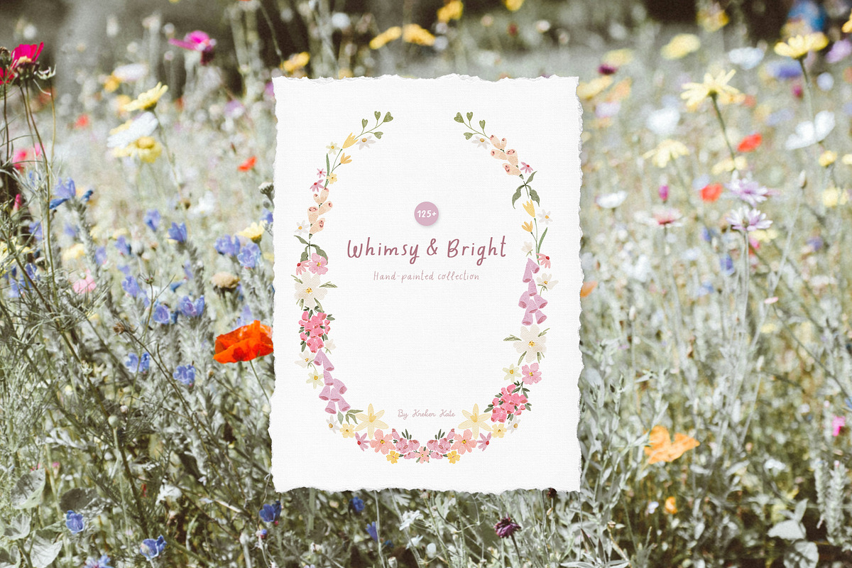Whimsy & Bright Meadow Flowers, a Decorative Illustration by Kreker Kate (Photo 4 of 10)