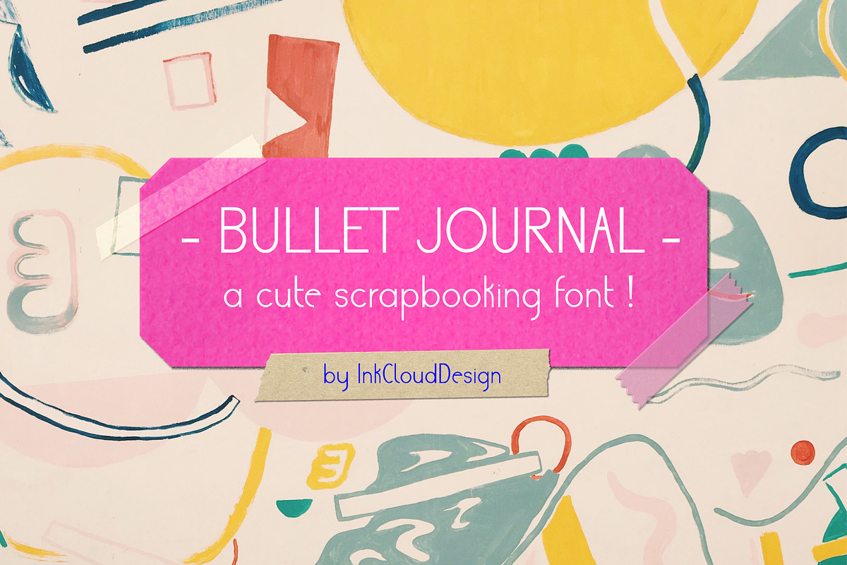 Craft Sans Serif Bullet Journal Font, a Handwritten Font by InkCloudDesign (Photo 1 of 9)